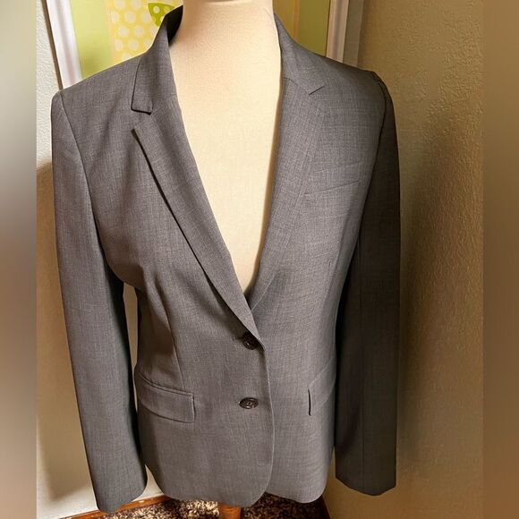 NWOT J Crew 1035 Italian Stretch Wool Gray Blazer Size8T #DJ5 - Picture 7 of 7
